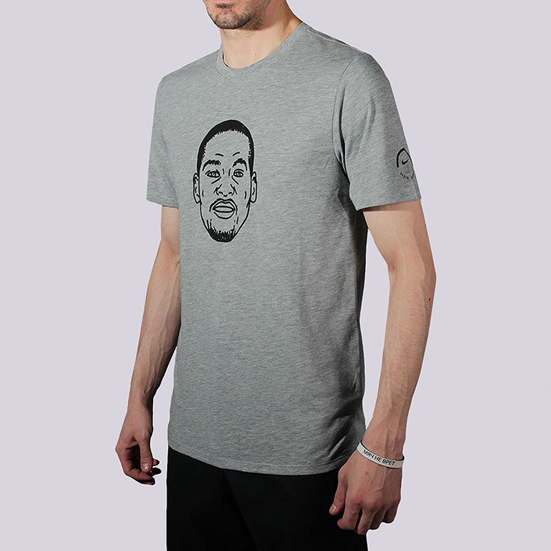 мужская серая футболка Nike Dry Tee Durant Face  899443-063 - цена, описание, фото 1